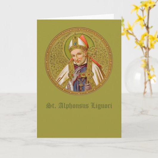 Kaart van St. Alphonsus Liguori (SNV 02) (Round) (Gele Bloem)