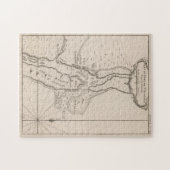 kaart van St. Augustine FL (1764) Legpuzzel (Horizontaal)