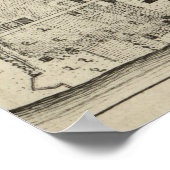  kaart van St. Augustine FL (1764) Poster (Hoek)