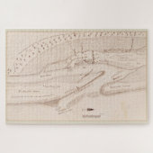 kaart van St. Augustine FL (1819) Legpuzzel (Horizontaal)