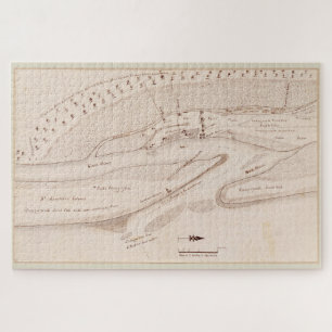  kaart van St. Augustine FL (1819) Legpuzzel