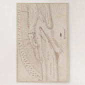  kaart van St. Augustine FL (1819) Legpuzzel (Verticaal)