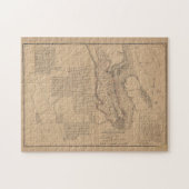  kaart van St. Augustine FL (1888) Legpuzzel (Horizontaal)