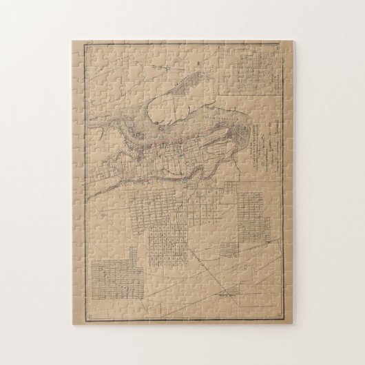 kaart van St. Augustine FL (1888) Legpuzzel (Verticaal)