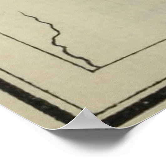  kaart van St. Augustine FL (1904) Poster (Hoek)