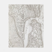  kaart van St. Augustine Florida (1763) Fleece Deken (Voorkant)