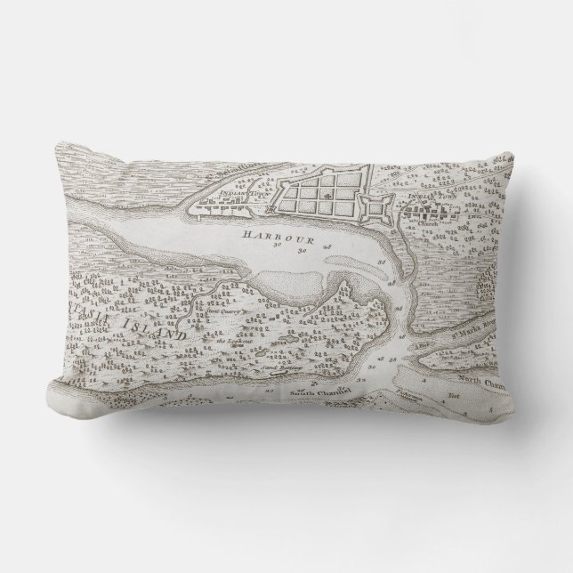  kaart van St. Augustine Florida (1763) Kussen (Voorkant)