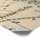 kaart van St. Augustine Florida (1937) Poster (Hoek)