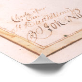  kaart van St Barts Island (1785) Poster (Hoek)