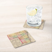 Kaart van St Clair County, Michigan Kartonnen Onderzetters (Insitu)