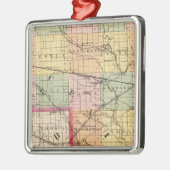 Kaart van St Clair County, Michigan Metalen Ornament (Links)