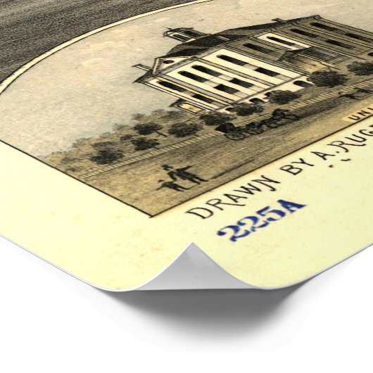  kaart van St. Cloud MN (1869) Poster (Hoek)