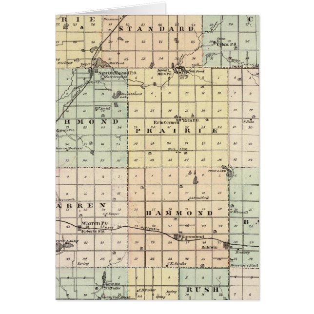 Kaart van St. Croix County (Voorkant)
