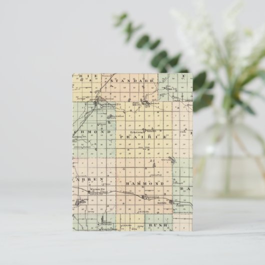 Kaart van St. Croix County (Staand voorkant)