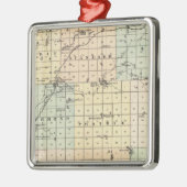 Kaart van St. Croix County Metalen Ornament (Links)
