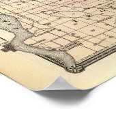 Kaart van St. Croix County Poster