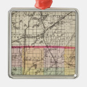 Kaart van St Joseph County, Michigan Metalen Ornament (Voorkant)