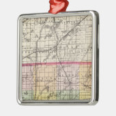 Kaart van St Joseph County, Michigan Metalen Ornament (Links)