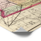 Kaart van St Joseph County, Michigan Poster (Hoek)