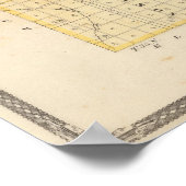 Kaart van St Joseph County Poster (Hoek)