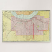 kaart van St Joseph Missouri (1897) Legpuzzel (Horizontaal)