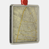 Kaart van St. Louis City Metalen Ornament (Rechts)