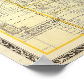 Kaart van St. Louis City Poster (Hoek)