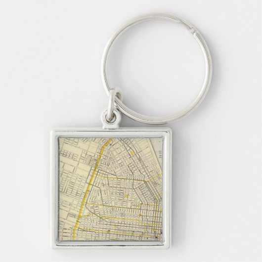 Kaart van St. Louis City Sleutelhanger (Voorkant)