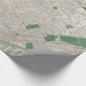  kaart van St. Louis Missouri (1921) Cadeaupapier (Hoek)