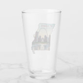 Kaart van St. Louis Missouri Glas (Achterkant)