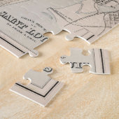 kaart van St. Louis MO (1884) Legpuzzel (Zijkant)