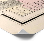  kaart van St. Louis MO (1884) Poster (Hoek)