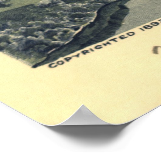  kaart van St. Paul MN (1893) Poster (Hoek)