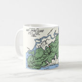 Kaart van St Simons Island Mok (Voorkant links)