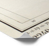 kaart van St Thomas (1922) Poster (Hoek)