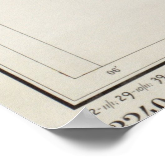 kaart van St Thomas (1922) Poster (Hoek)