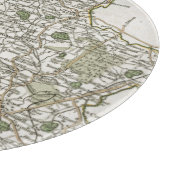 KAART VAN STAFFORDSHIRE, 1793 SNIJPLANK (Hoek)