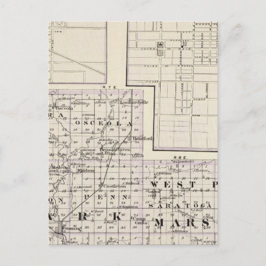 Kaart van Stark en westelijk deel van de provincie (Voorkant)