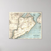 kaart van Staten Island NY (1896) Canvas Afdruk (Voorkant)