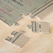  kaart van Staten Island NY (1911) Legpuzzel (Zijkant)