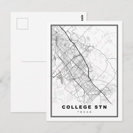 Kaart van station College (Voorkant / Achterkant)