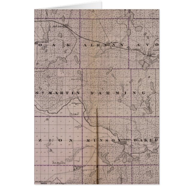 Kaart van Stearns County, Minnesota (Voorkant)