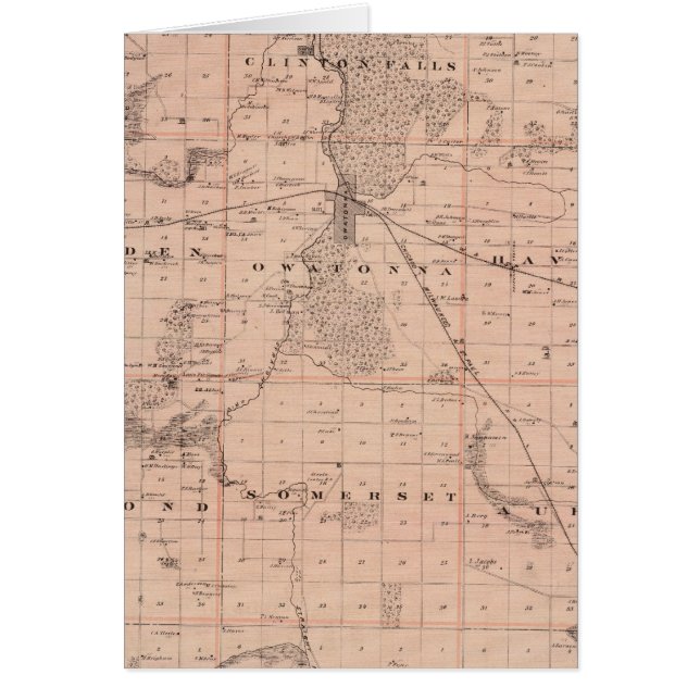 Kaart van Steele County, Minnesota (Voorkant)