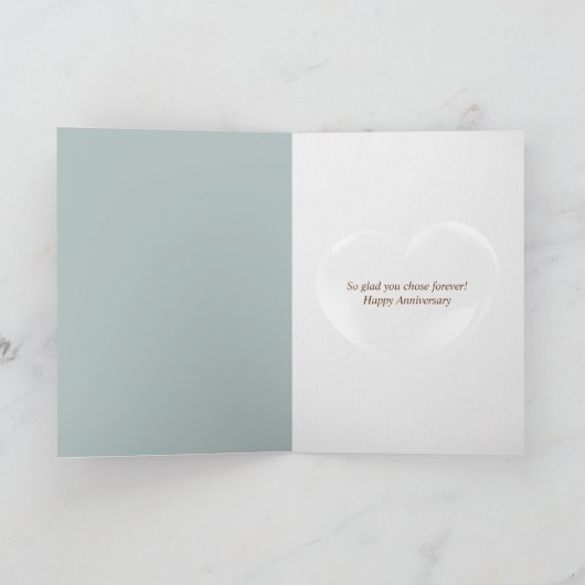 Kaart van stier en flesje 45e Jubileum (Binnen)