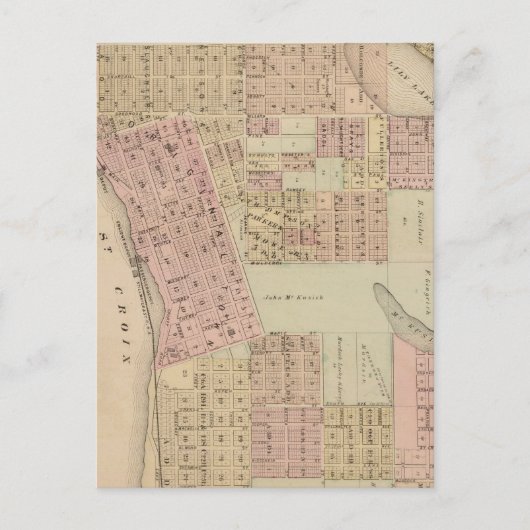 Kaart van Stillwater, Washington County, Minnesota (Voorkant)