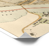  kaart van Stockholm (1899) Poster (Hoek)