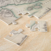  kaart van Stockholm Zweden (1838) Legpuzzel (Zijkant)