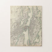  kaart van Stockholm Zweden (1838) Legpuzzel (Verticaal)