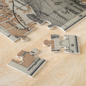  kaart van Stockholm Zweden (1909) Legpuzzel (Zijkant)