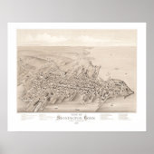 Kaart van Stonington, Connecticut in 1879 Poster (Voorkant)